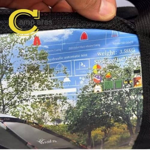 چادر اتوماتیک 4 نفره بابوس مدل BABOS GJ-4P سایبان دار — تصویر ۶