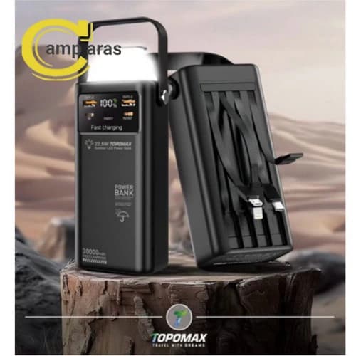 پاوربانک تاپومکس 30 هزار میلی آمپر TPB-F126 TOPOMAX اصل — تصویر ۶