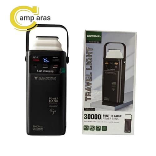 پاوربانک تاپومکس 30 هزار میلی آمپر TPB-F126 TOPOMAX اصل — تصویر ۷