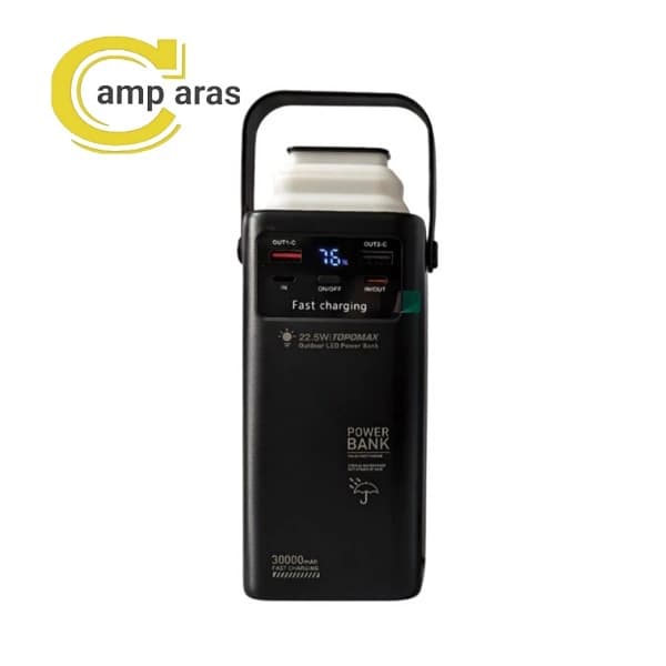 پاوربانک تاپومکس 30 هزار میلی آمپر TPB-F126 TOPOMAX اصل — تصویر ۹