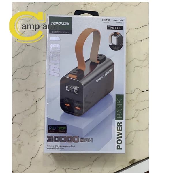پاوربانک تاپومکس 30 هزار میلی آمپر TPB-F117 TOPOMAX اصل