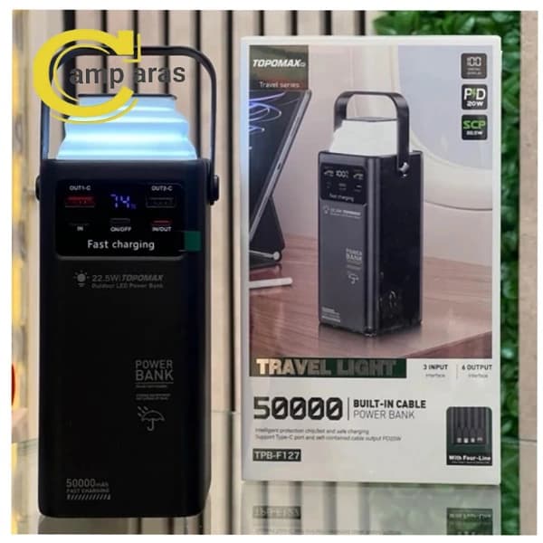 پاوربانک تاپومکس 50 هزار میلی آمپر TPB-F127 TOPOMAX اصل