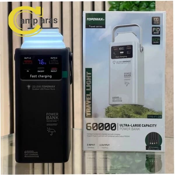 پاوربانک تاپومکس 60 هزار میلی آمپر TPB-F128 TOPOMAX اصل