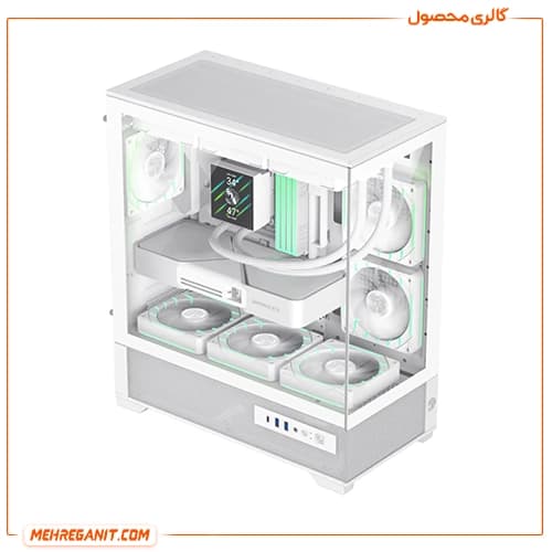 کیس گیمینگ گیم مکس مدل GameMax Vista 2 AW سفید — تصویر ۹