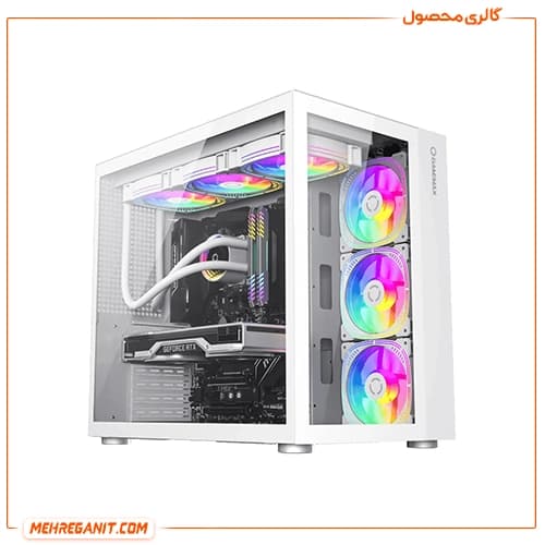 کیس گیمینگ گیم مکس مدل GameMax Infinity WH سفید — تصویر ۴