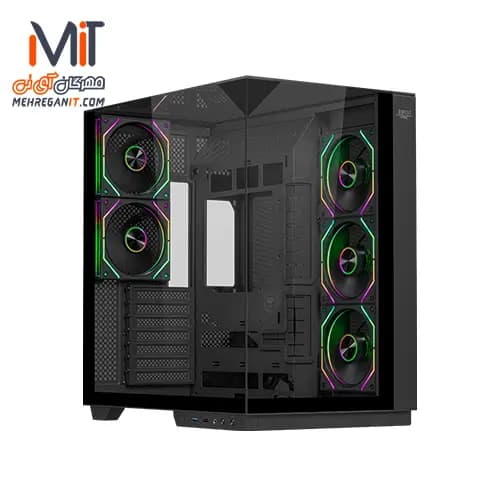 کیس کامپیوتر گیمینگ اوست مدل Awest AQ-5TG-B مشکی — تصویر ۲