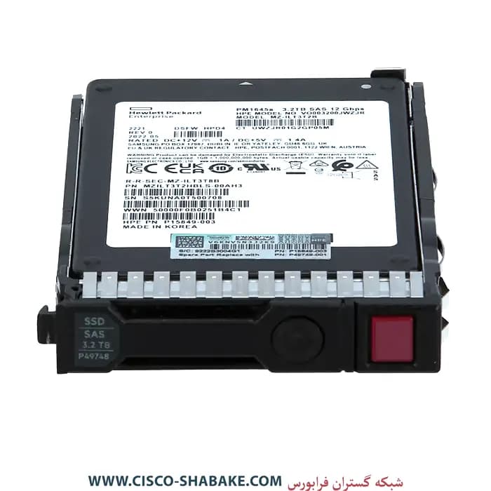 هارد SSD سرور HPE 3.2TB SAS 12G SFF MU SC