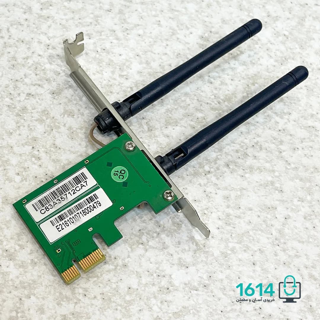 کارت شبکه اینترنال کارکرده تندا مدل N300 W322E دو آنتن — تصویر ۴