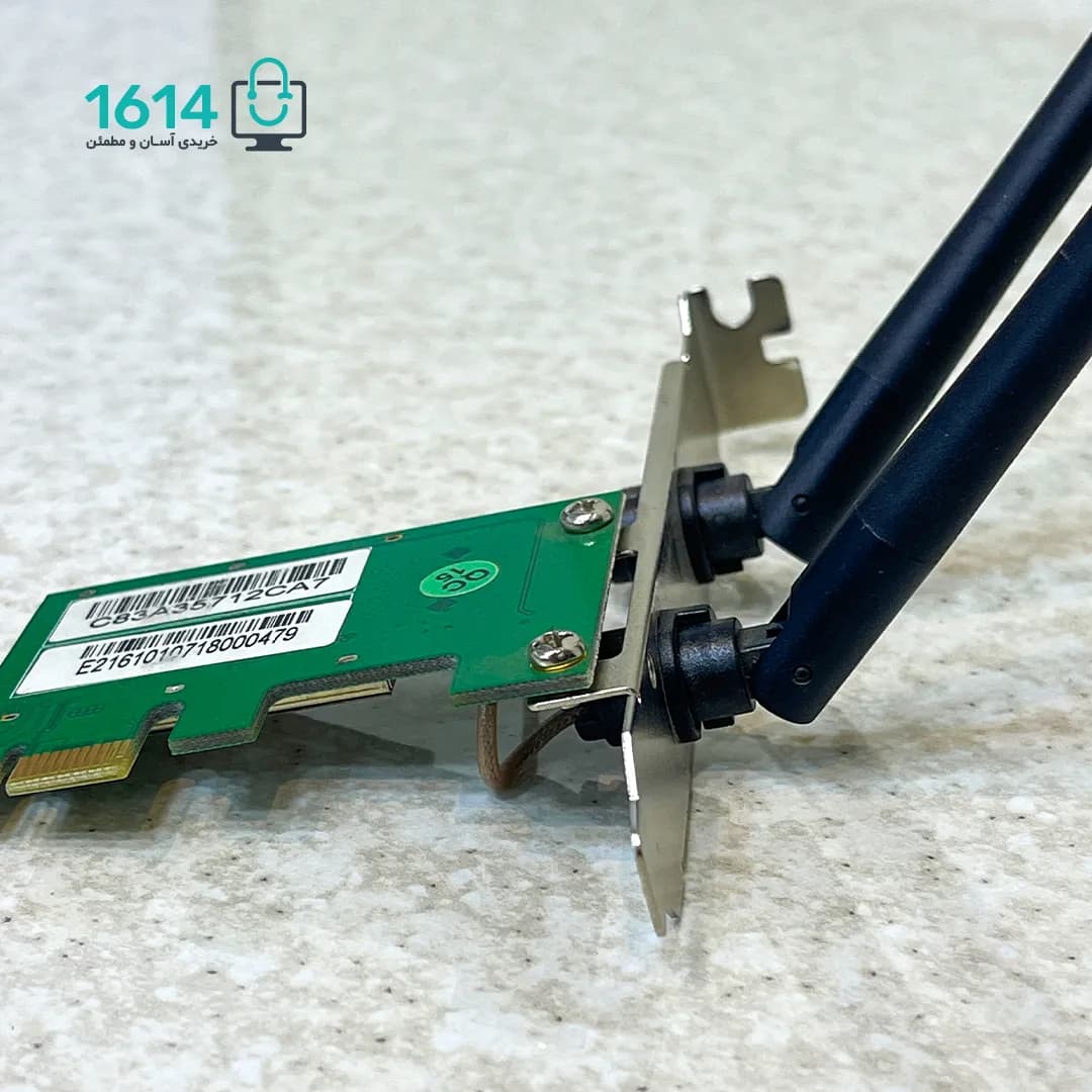 کارت شبکه اینترنال کارکرده تندا مدل N300 W322E دو آنتن — تصویر ۹