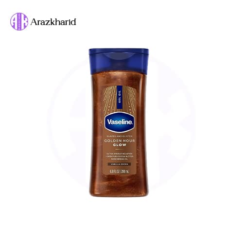 روغن ژل بدن شیمری Golden Hour Glow وازلین — تصویر ۴