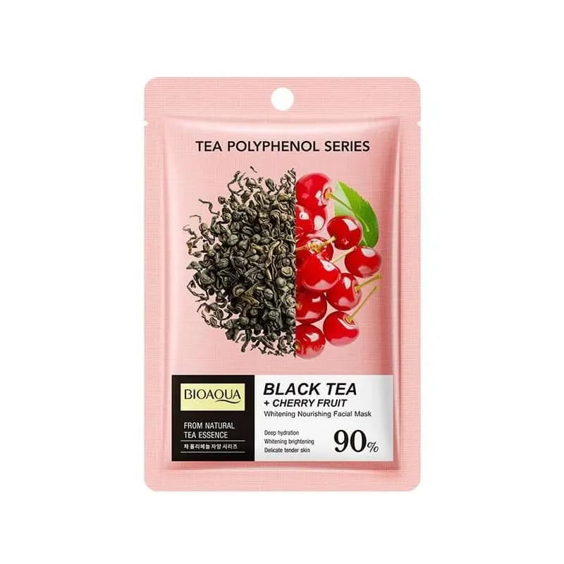 ماسک ورقه ای صورت بیوآکوا BIOAQUA مدل Black Tea — تصویر ۵