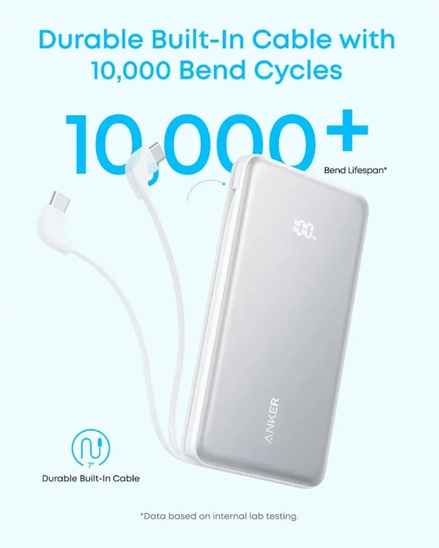 پاوربانک 10000 میلی آمپر انکر Anker Power Bank 10000mAh A110D — تصویر ۵