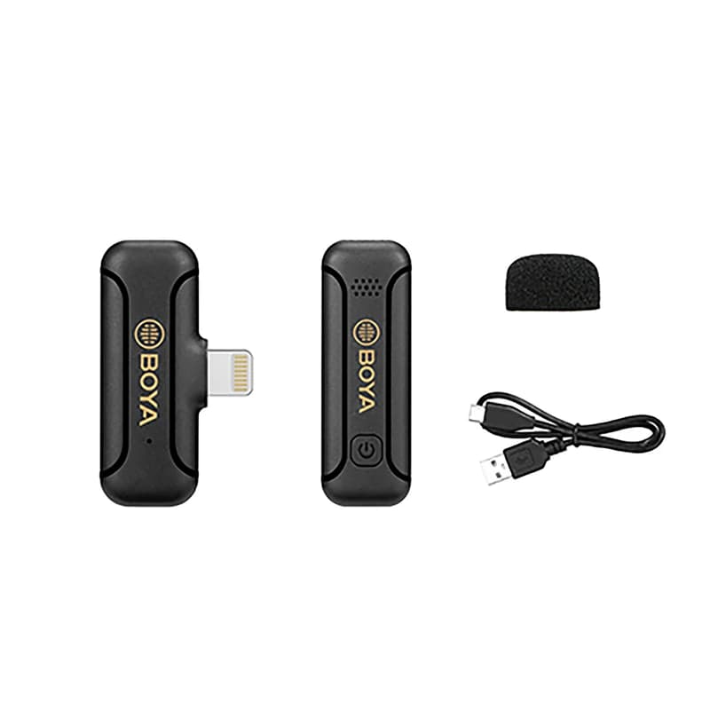 میکروفون بی سیم بویا تک مخاطب آیفونی مدل Boya-WM3T2-D1 — تصویر ۴