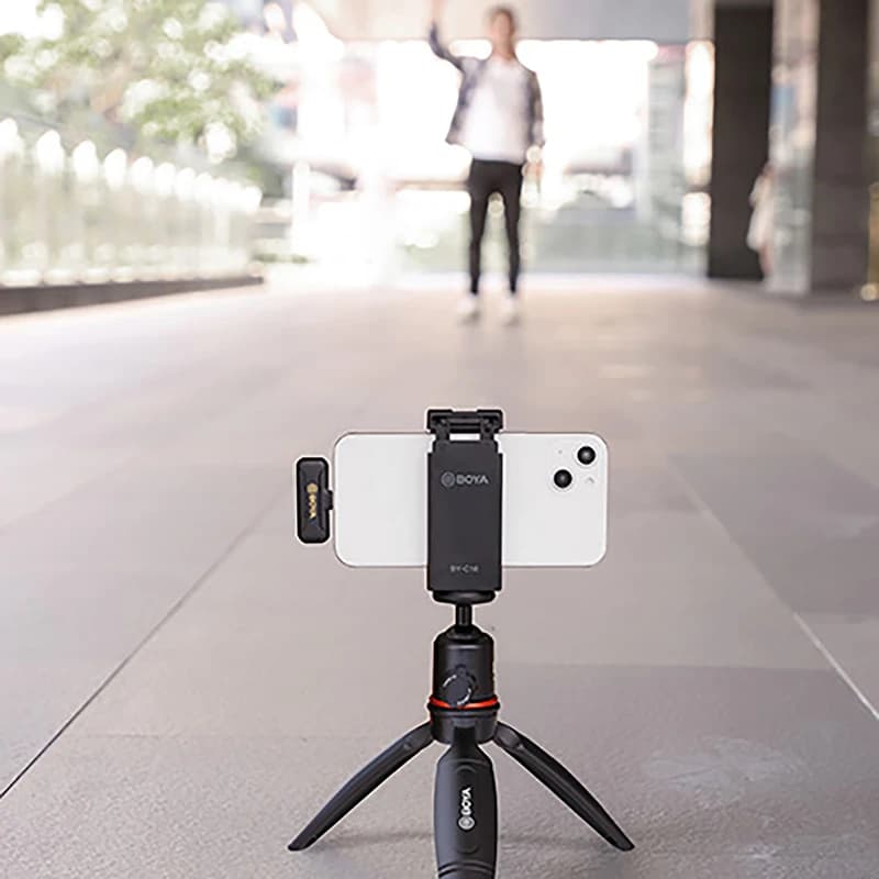 میکروفون بی سیم بویا تک مخاطب آیفونی مدل Boya-WM3T2-D1 — تصویر ۶