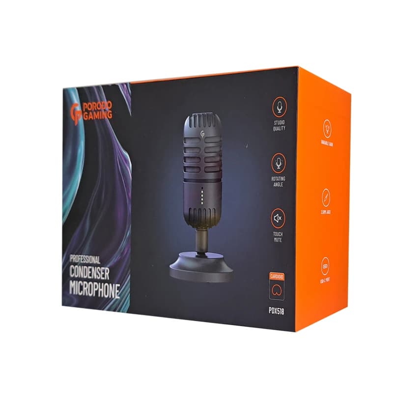 میکروفون گیمینگ پرودو مدل Porodo PDX518-BK — تصویر ۶
