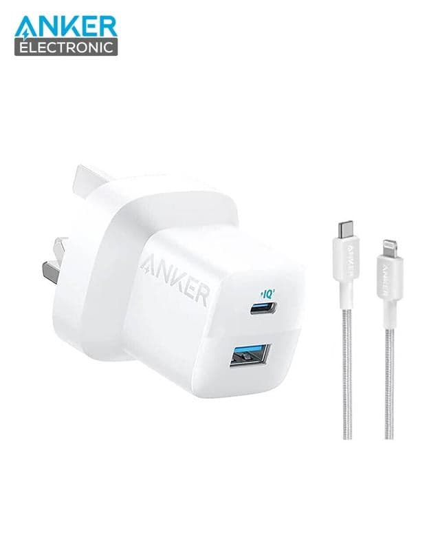 شارژر دیواری 33 وات انکر Anker 323 Charger 33W B2331K21 UK + مبدل پریز هدیه — تصویر ۲