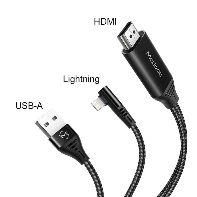 کابل تبدیل لایتنینگ به HDMI مک دودو 2 متری مدل CA-6400 — تصویر ۷