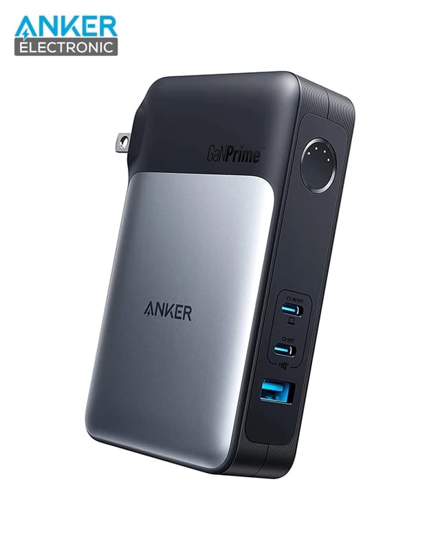 پاوربانک 2 در 1 انکر Anker 733 Power Bank GaNPrime PowerCore 65W A1651 + مبدل پریز (هدیه) — تصویر ۲
