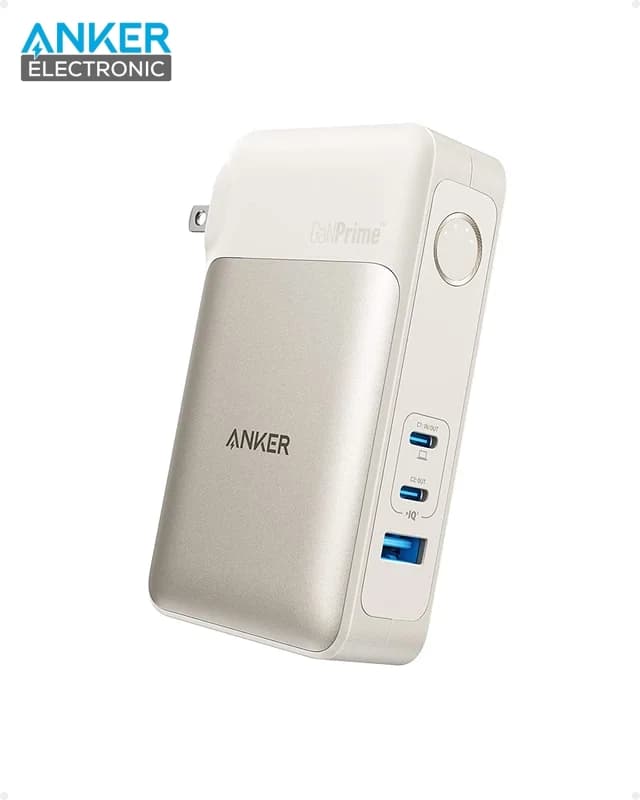 پاوربانک 2 در 1 انکر Anker 733 Power Bank GaNPrime PowerCore 65W A1651 + مبدل پریز (هدیه) — تصویر ۸