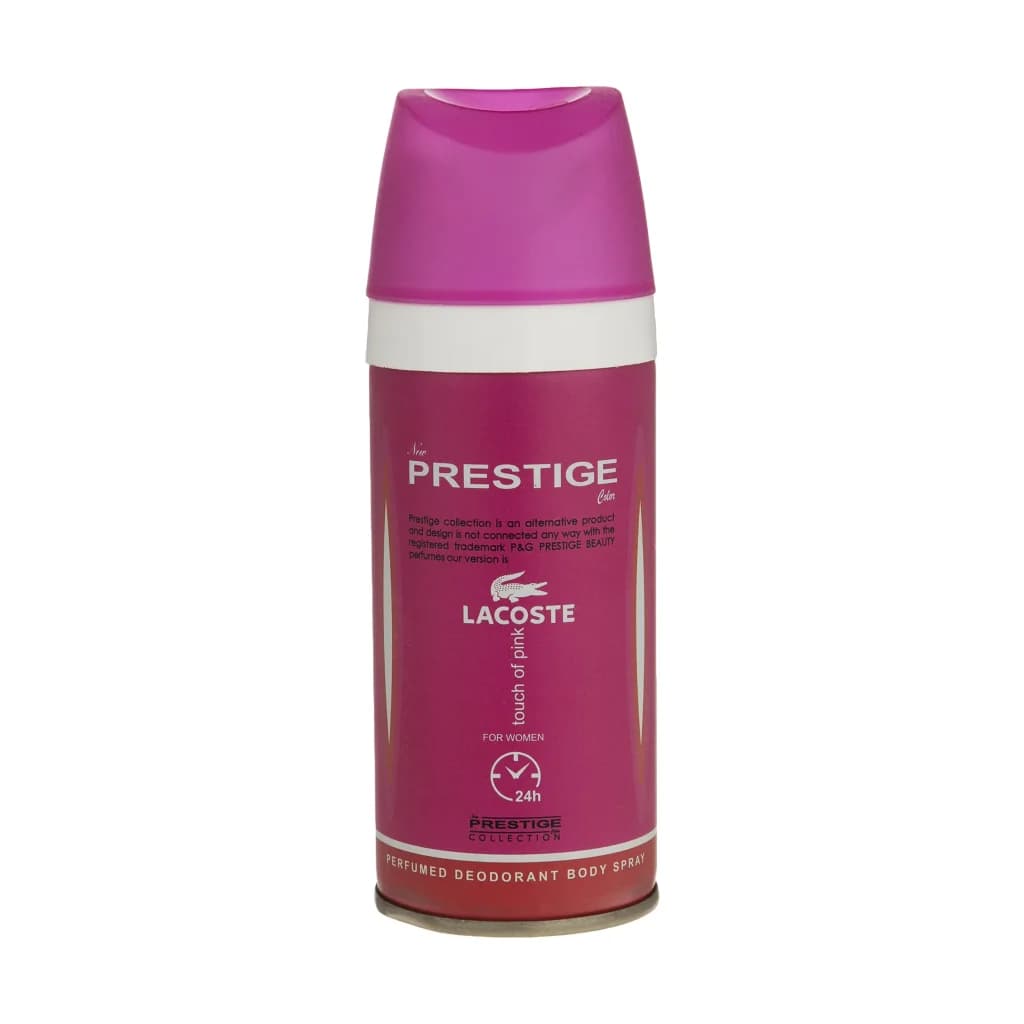 اسپری خوشبو کننده بدن زنانه پرستیژ مدل Lacoste Touch of Pink حجم 150 میلی لیتر — تصویر ۴