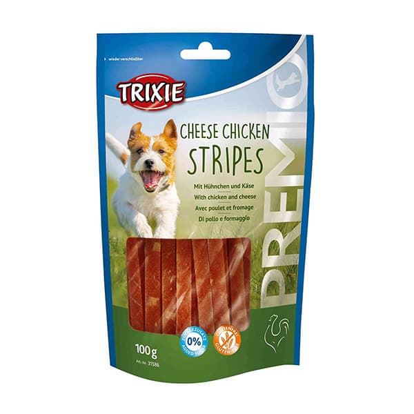 تشویقی سگ استریپس با پنیر و مرغ تریکسی – Trixie Strips Cheese — تصویر ۲