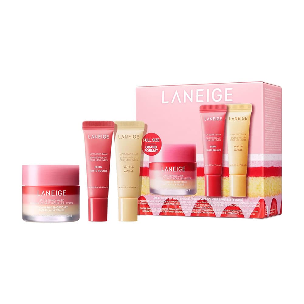 ست 3 تایی مراقبت از لب مدل Berry Sweet لانیژ LANEIGE Berry Sweet Lip Treatment Minis Trio Set — تصویر ۲