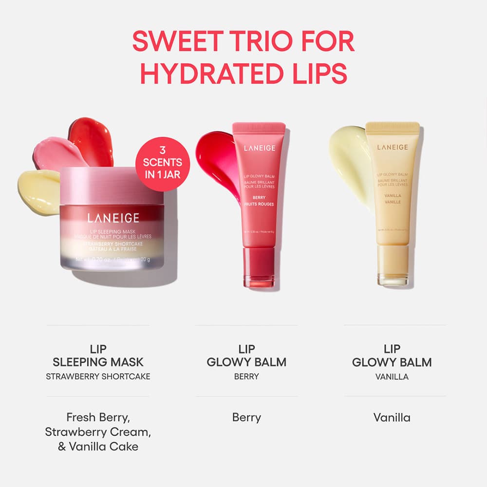 ست 3 تایی مراقبت از لب مدل Berry Sweet لانیژ LANEIGE Berry Sweet Lip Treatment Minis Trio Set — تصویر ۱۱