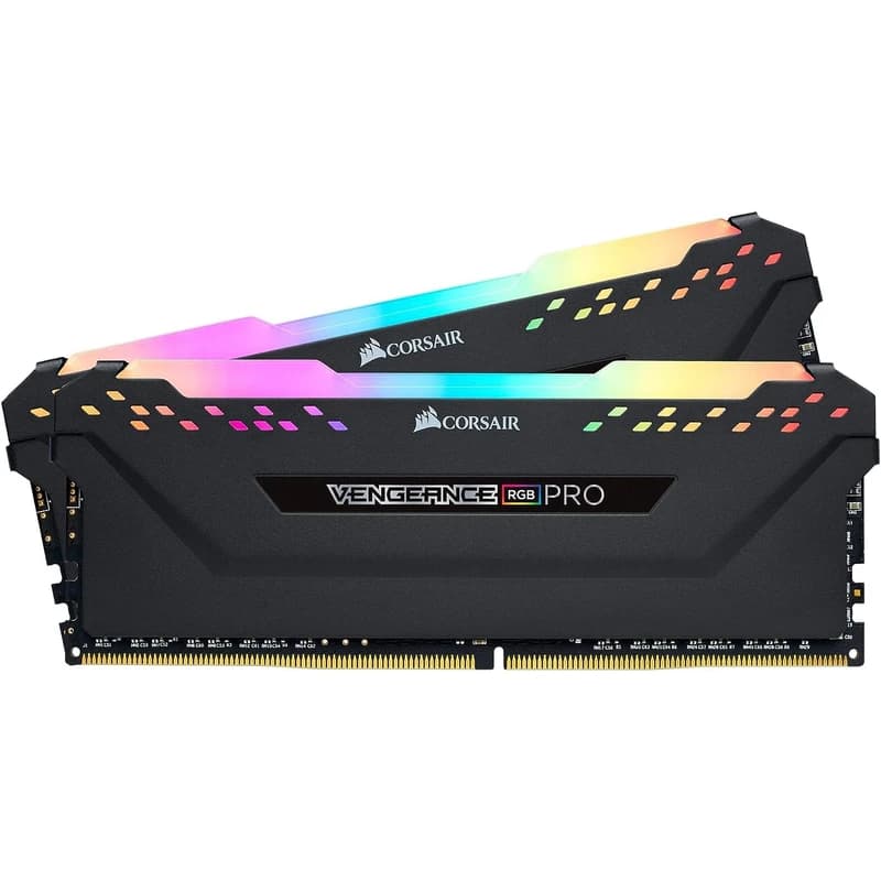 رم کامپیوتر کورسیر دو کاناله Vengeance RGB Pro فرکانس 3200 مگاهرتز DDR4 تایمینگ CL16 حافظه 16 گیگابایت | Corsair Vengeance RGB Pro Dual Channel CL16 3200MHz DDR4 16GB Computer RAM