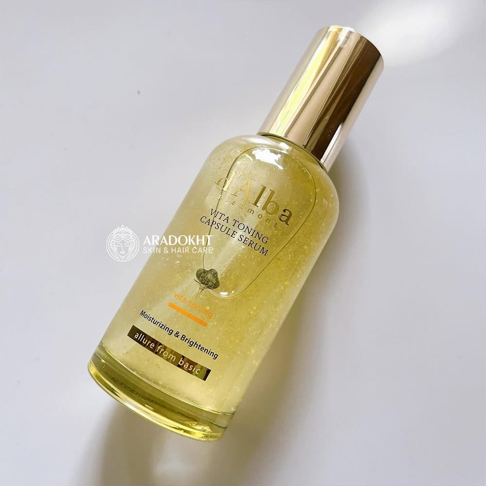 سرم کپسولی ویتا تونینگ د البا مرطوب کننده و روشن کننده پوست D’Alba Vita Toning Capsule Serum — تصویر ۴