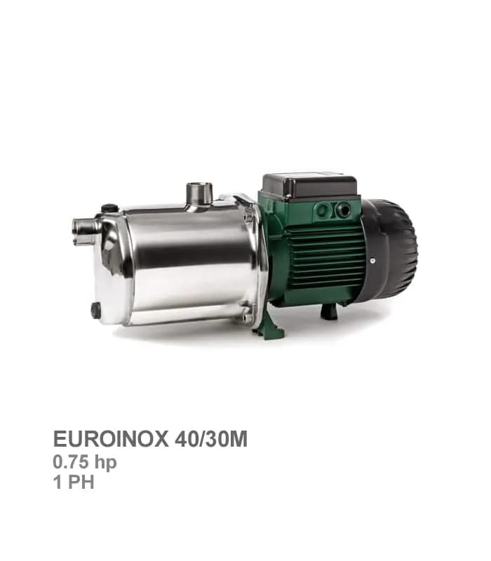 پمپ آب استیل پنج پروانه داب مدل EUROINOX 40/30M — تصویر ۳