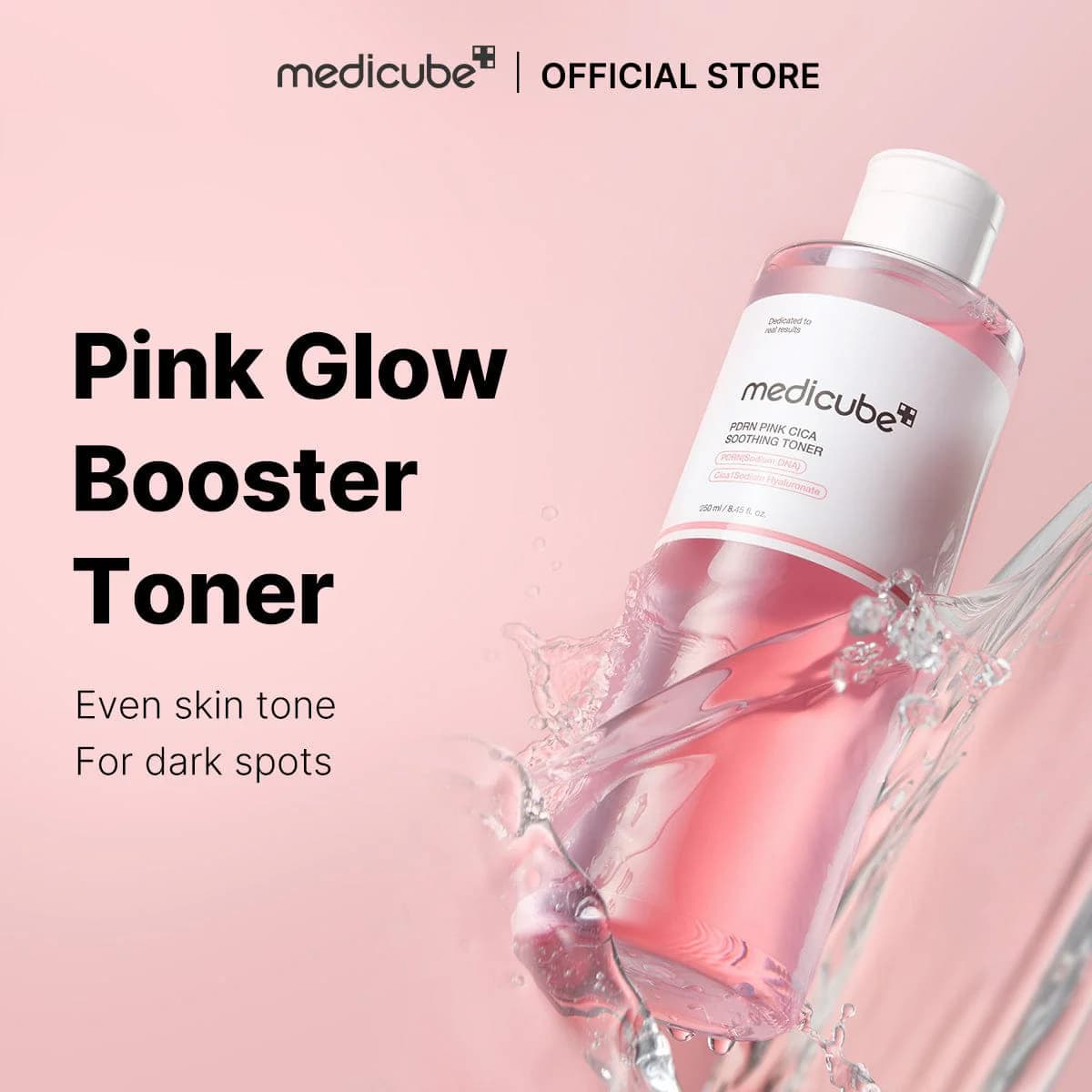 تونر PDRN Pink سیکا مدیکیوب |MediQube Cica PDRN Pink Toner 250 ml — تصویر ۷