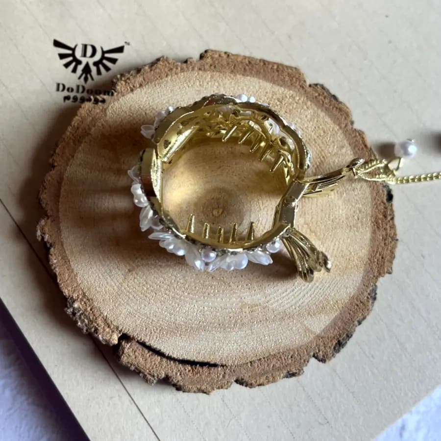 گیره مو دم اسبی گل یاس G189 — تصویر ۳