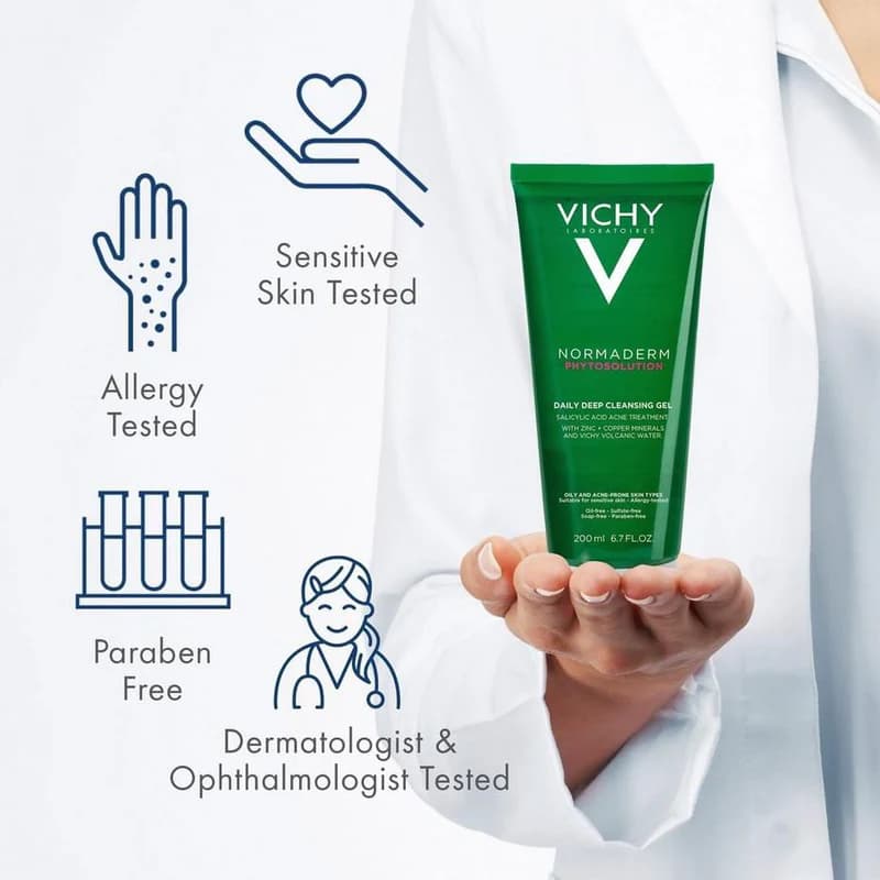 ژل شستشوی ویشی مخصوص پوست چرب و حساس Vichy Normaderm — تصویر ۱۰