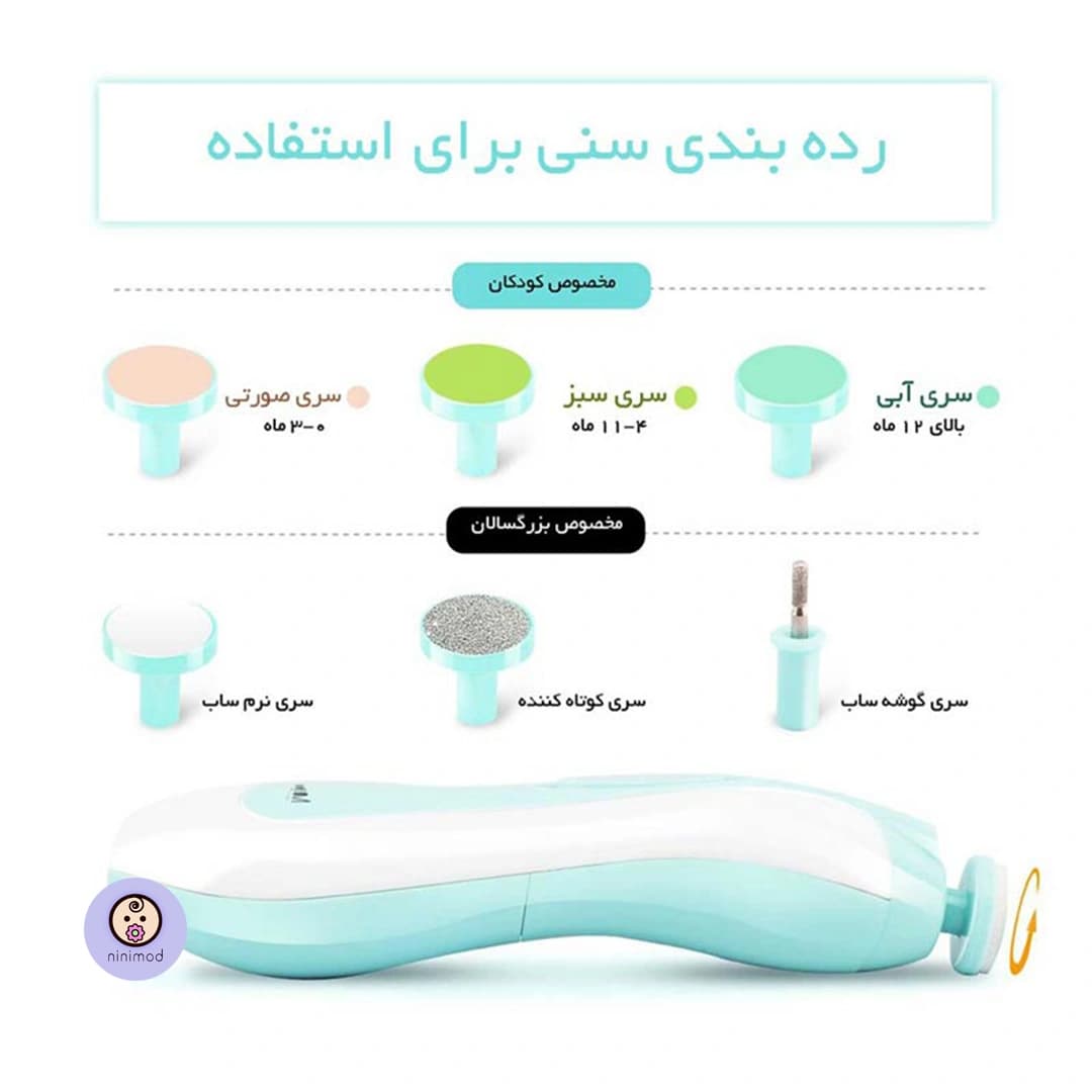 سوهان و ناخنگیر برقی showell — تصویر ۶