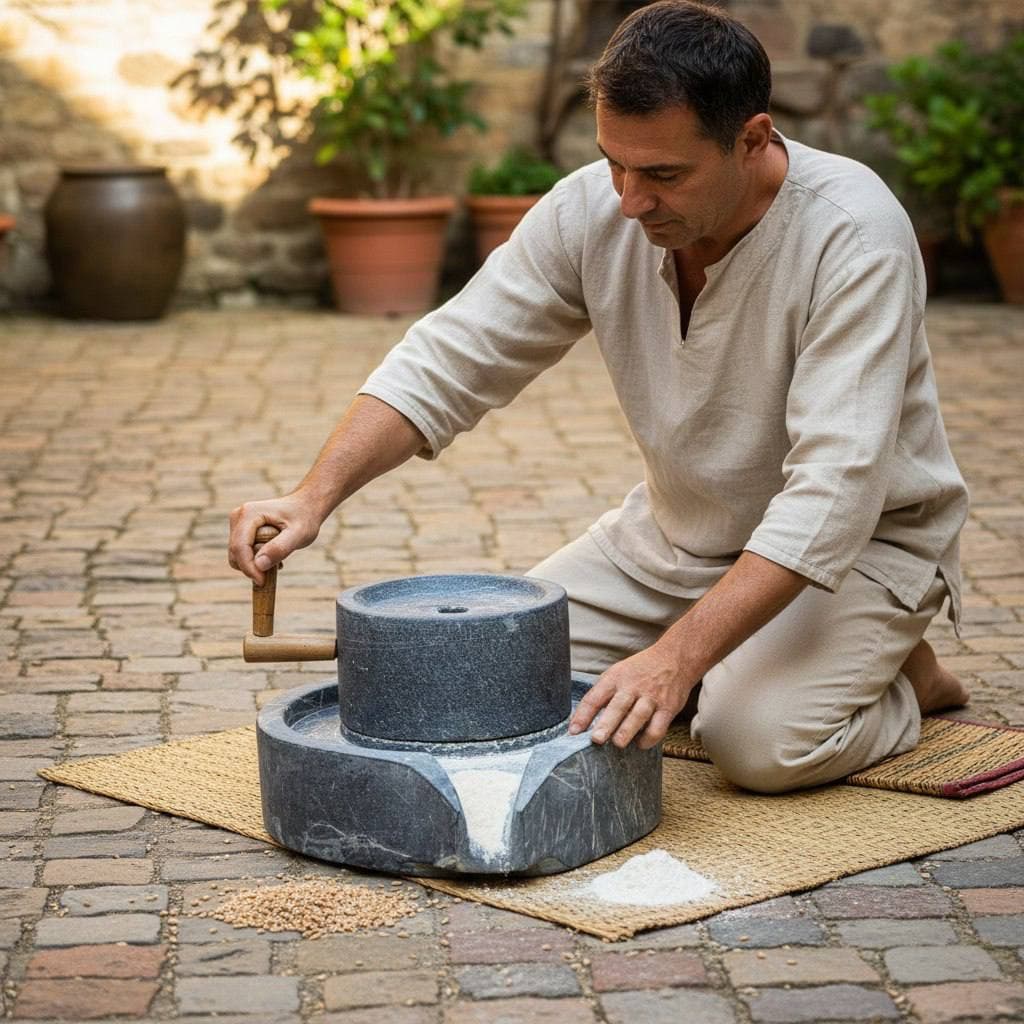 آسیاب سنگی سیاه سنگ — تصویر ۲