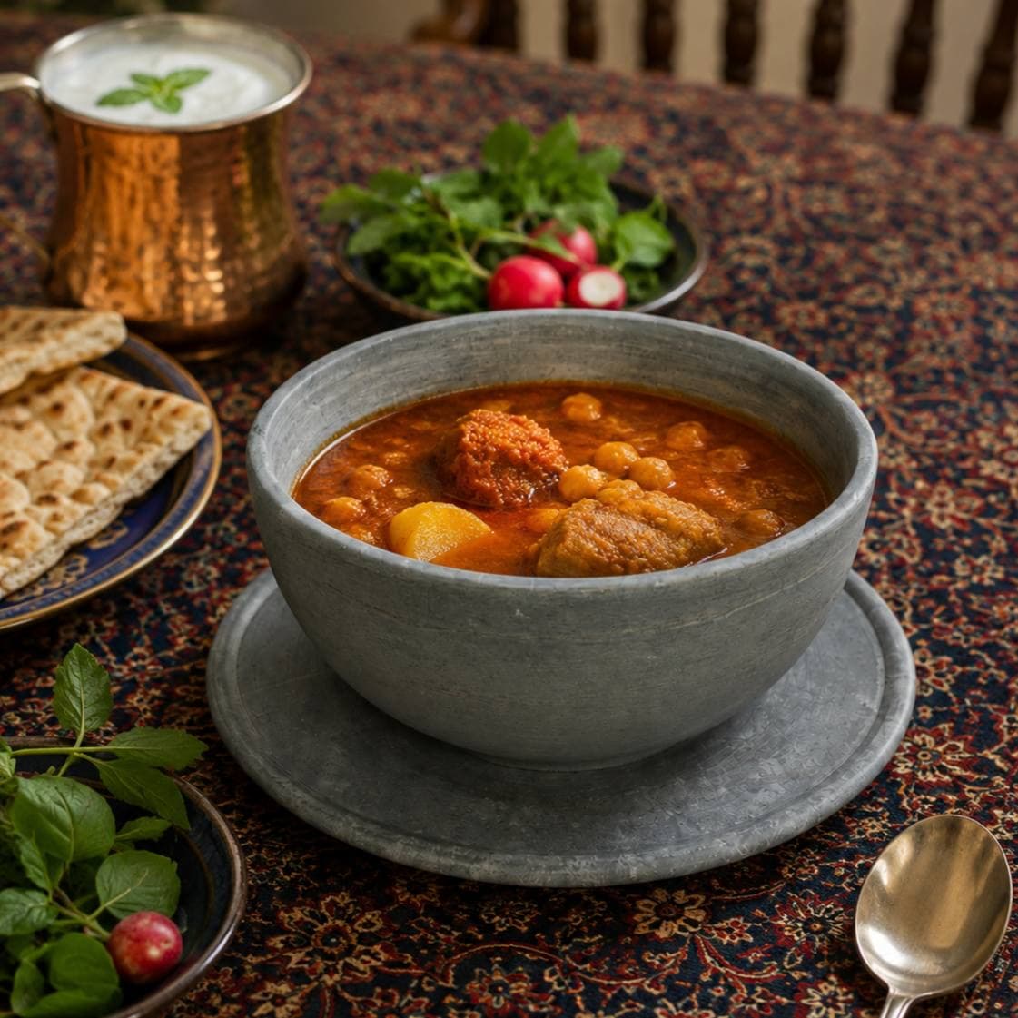کاسه و بشقاب سنگی ساده — تصویر ۲
