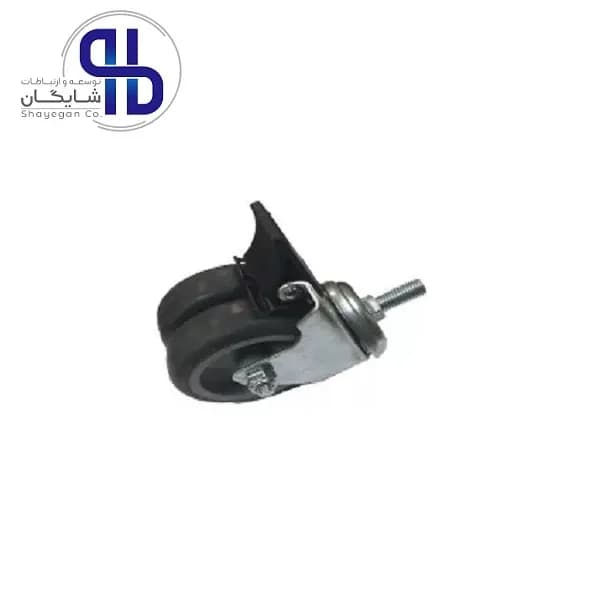 چرخ رک دوبل قفلدار قطر ۷٫۵ سانتیمتر پایا — تصویر ۲