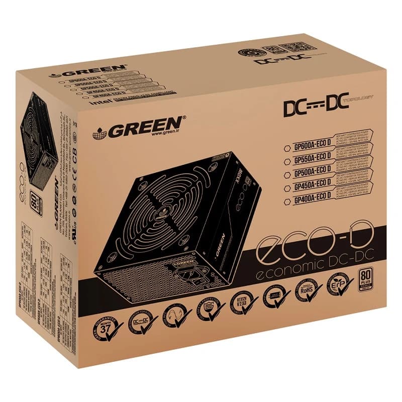 پاور کامپیوتر گرین GP500A-ECO D استوک — تصویر ۸