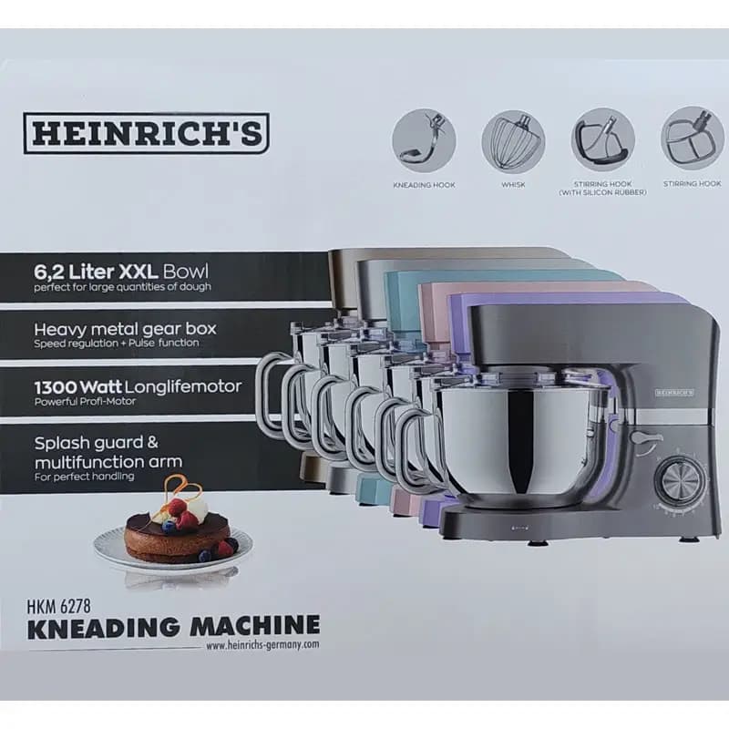 همزن کاسهدار هنریچ مدل HKM-6278 (نسخه تقویت شده) — تصویر ۱۲