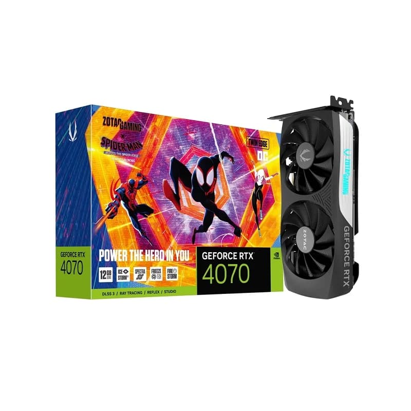 کارت گرافیک ZOTAC RTX 4070 Twin Edge SPIDER MAN استوک — تصویر ۹