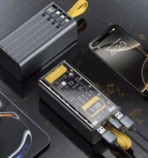 پاور بانک گرین لاین مدل Transparent Pro ظرفیت 30000 میلی آمپر ساعت — تصویر ۴