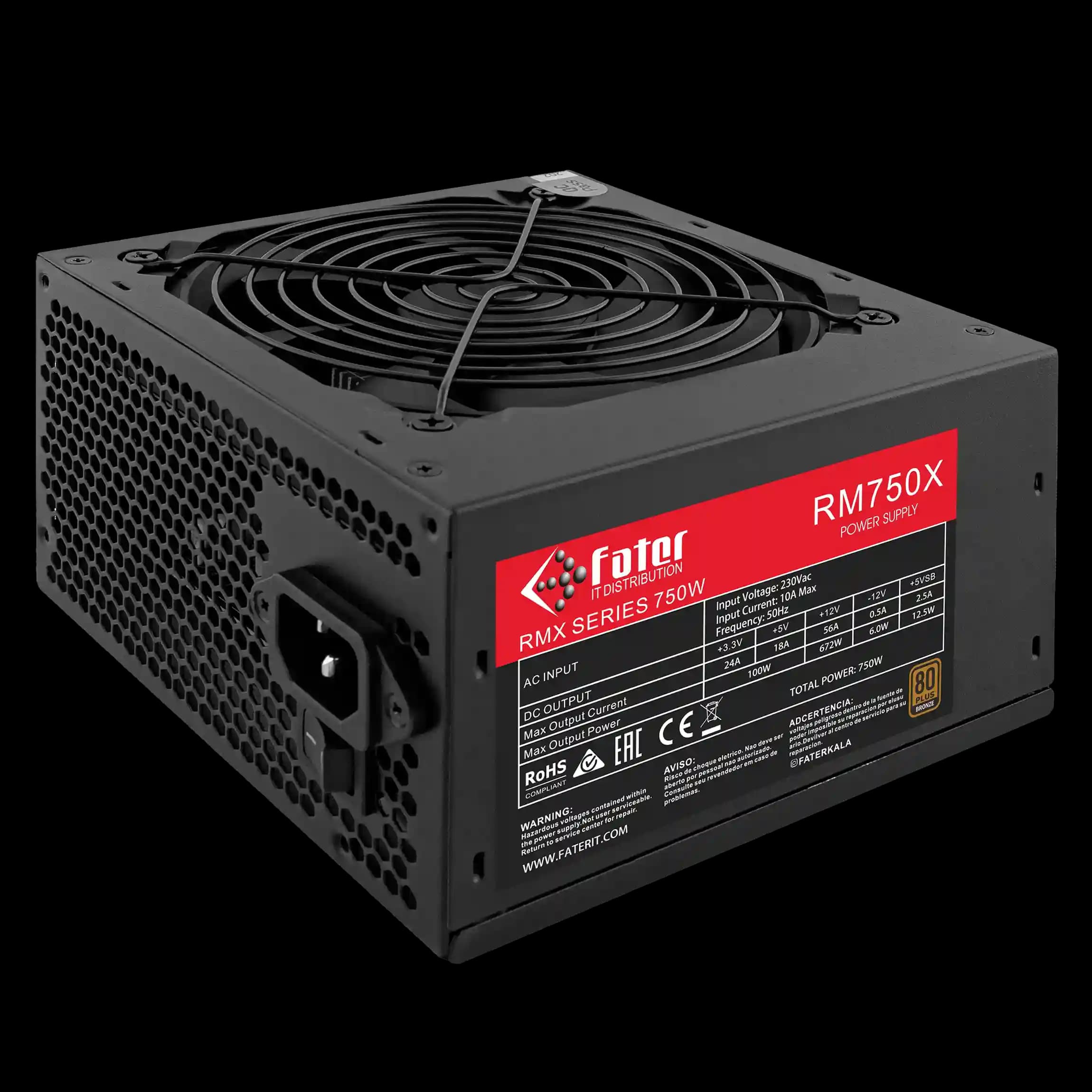 پاور کامپیوتر 750 وات فاطر مدل Fater RM750X 80+ Bronze — تصویر ۹