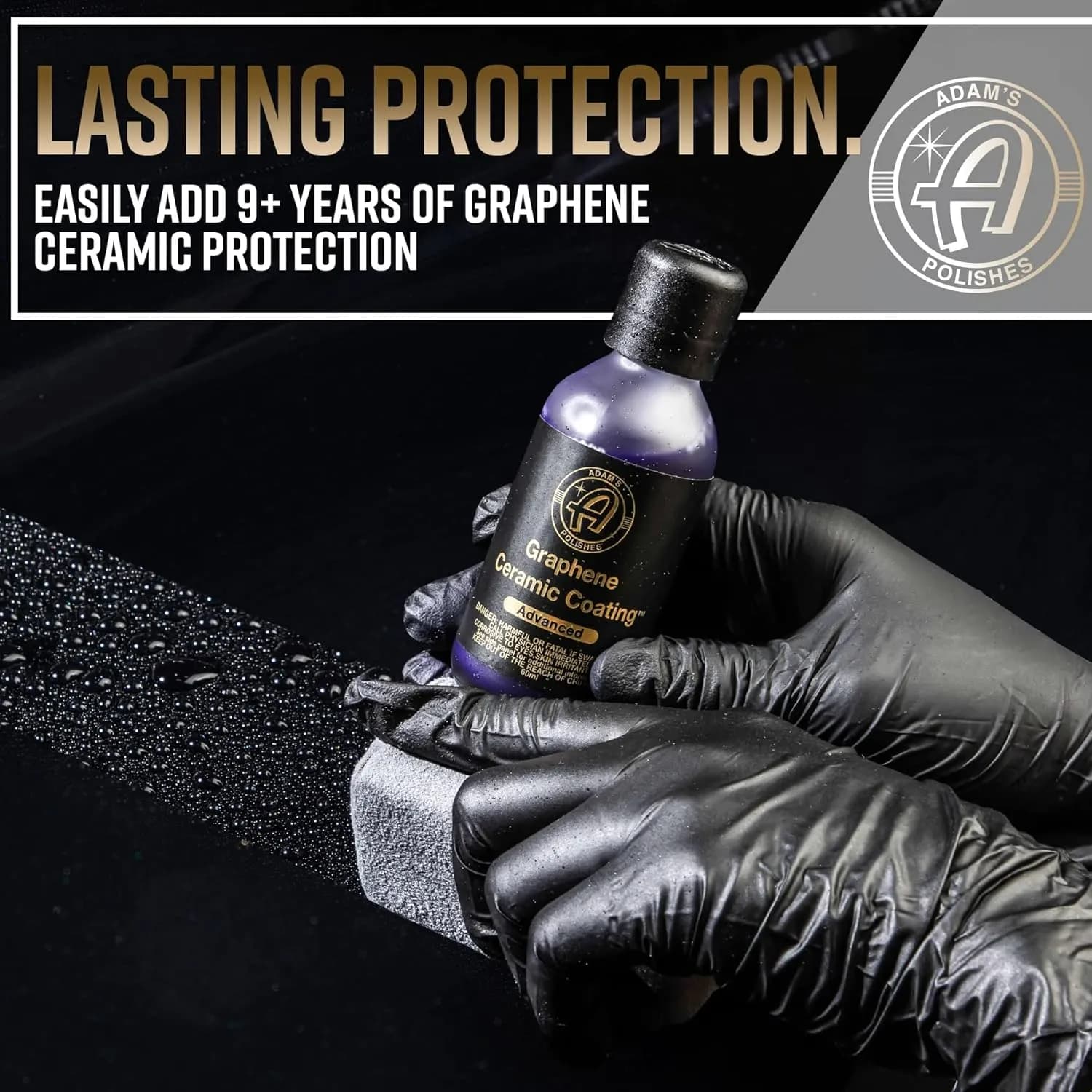 نانو سرامیک گرافین آدامز مدل Adams Graphene Ceramic Coating Advance 60ml — تصویر ۳