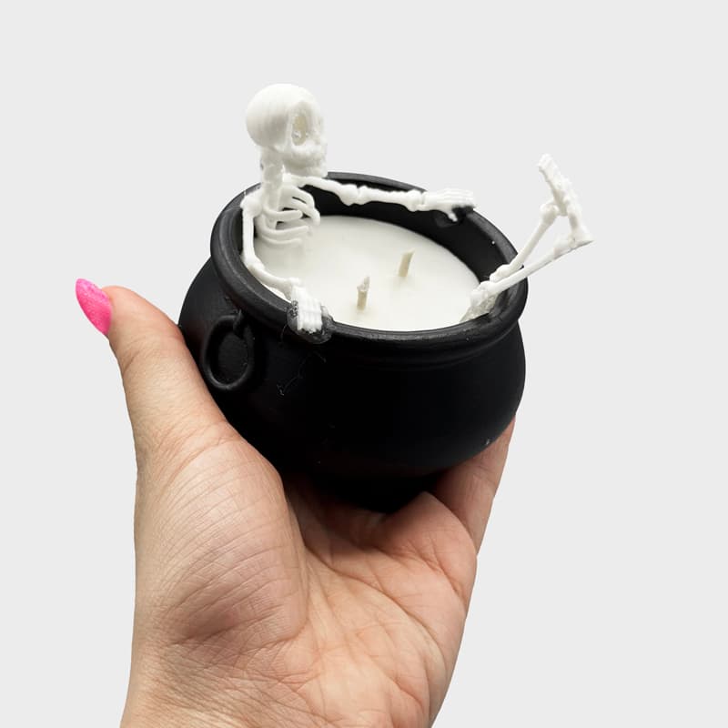 شمع طرح دیگ اسکلتی مدل Relaxtion کد 404M0383 — تصویر ۷