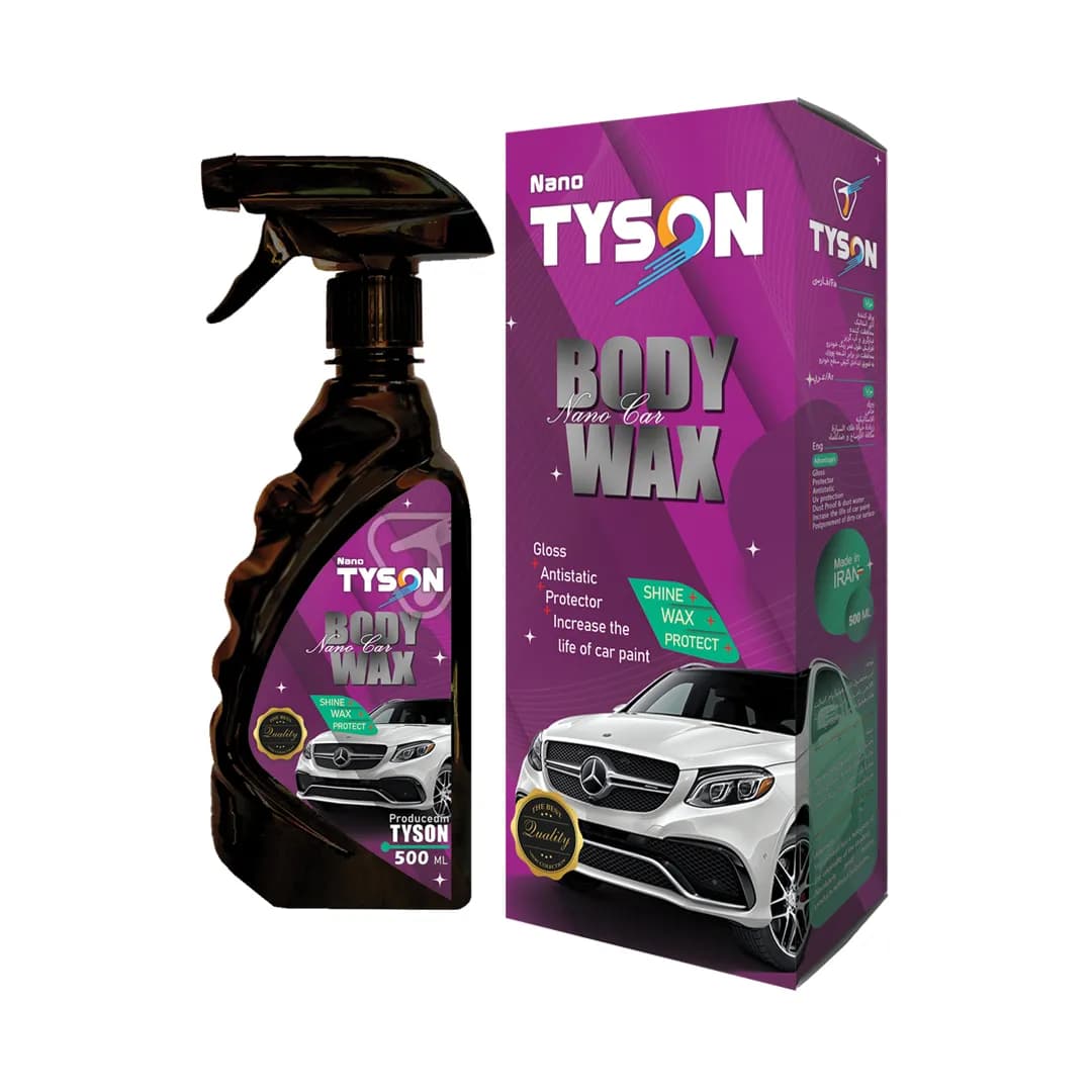اسپری واکس رنگ بدنه خودرو تایسون مدل Tyson Spray Body Wax Car — تصویر ۲