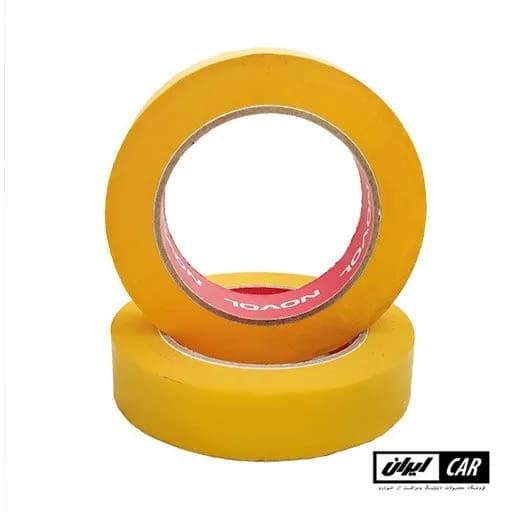 نوار چسب كاغذی مخصوص ماسكه خودرو زرد نوال مدل Novol Masking Tape Yellow — تصویر ۲
