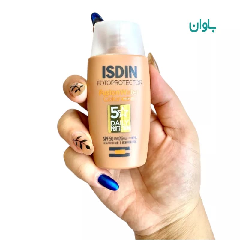 کرم ضد آفتاب بی رنگ ایزدین مدل Fusion Water 5 Daily حجم 50ml اورجینال — تصویر ۱۰