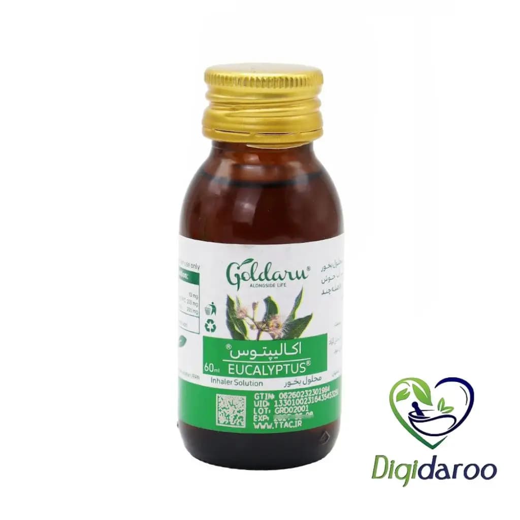 محلول بخور اکاليپتوس گل دارو 60 میلی لیتری — تصویر ۳