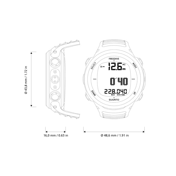 ساعت سونتو Suunto D4f Black — تصویر ۴