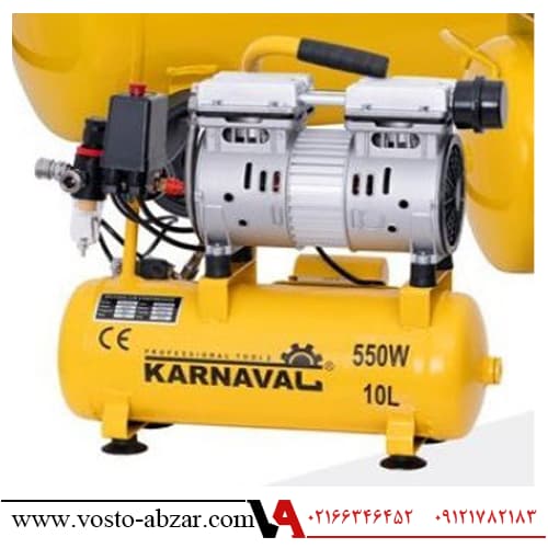 کمپرسور باد 10 لیتری سایلنت کارناوال مدل 10L — تصویر ۲